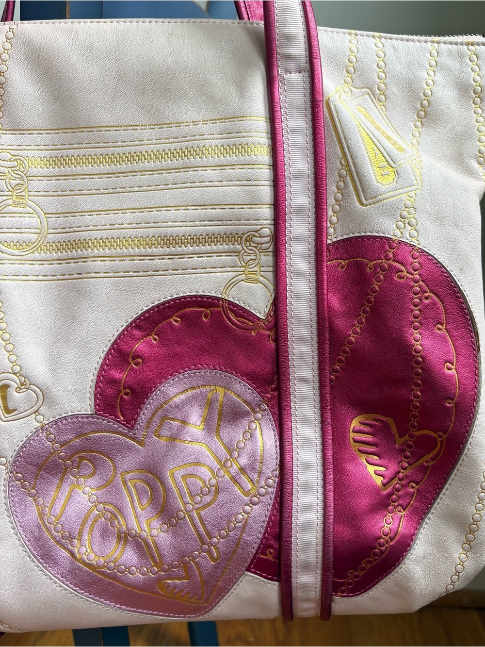 Coach poppy storybook heart tote - Picture 3 of 8